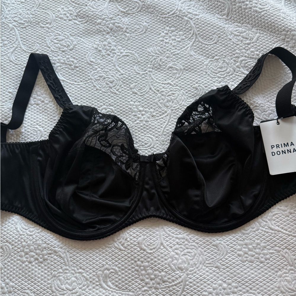 NWT Prima Donna Lace Black Bra Size J (32 band)
